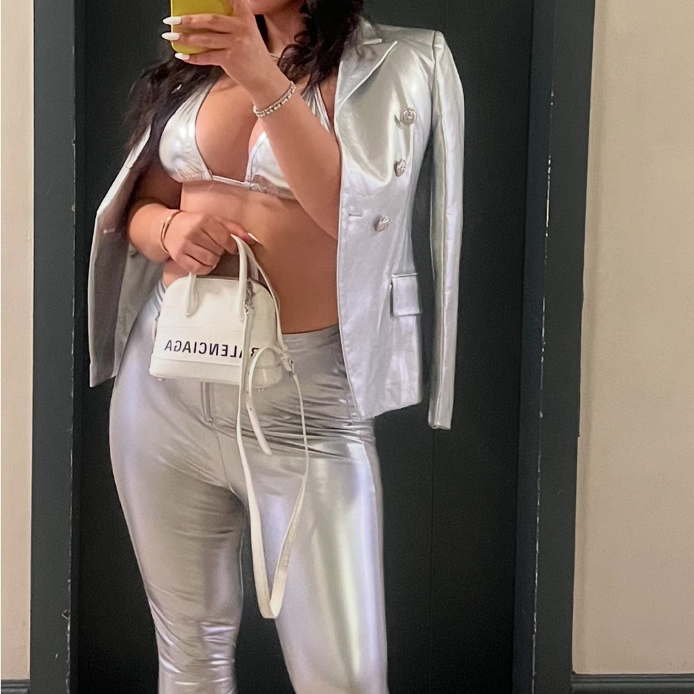 Silver Women's Pants & Jumpsuit Set